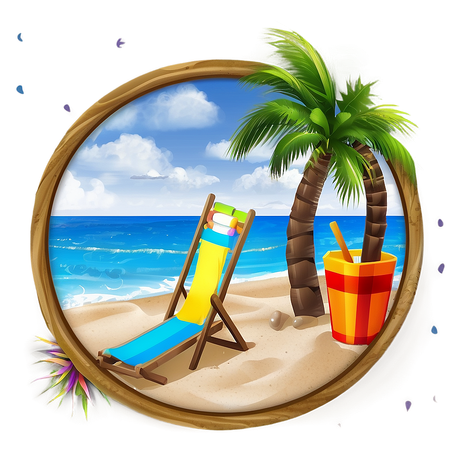 Beach Vacation Scene Png 39