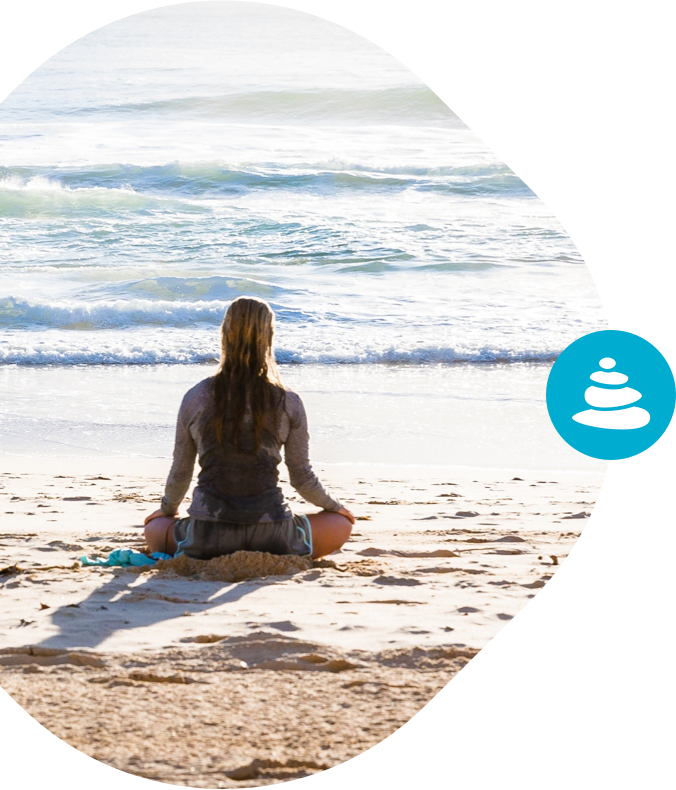 Illustration Serenity - Meditation PNG with transparent background