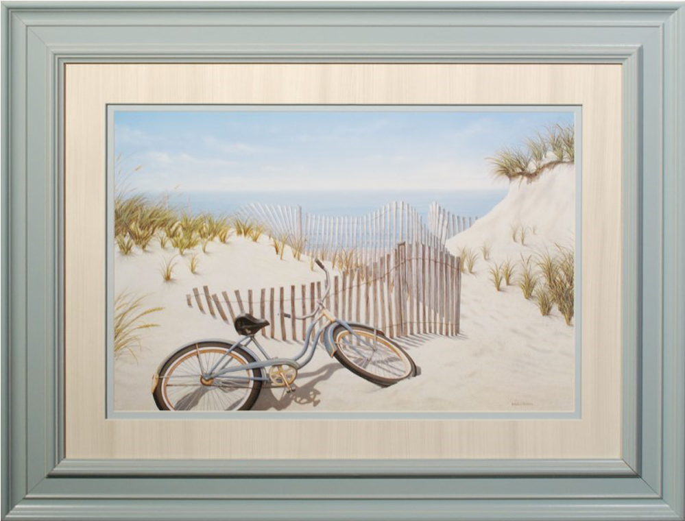 Bike On Dunes Framed Art Print - Art, HD Png Download PNG with transparent background