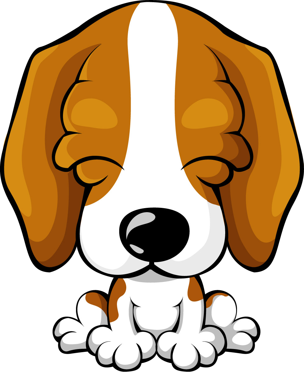 Beagle Clipart Pup - Dog Beagle Cute Cartoon, HD Png Download PNG with transparent background