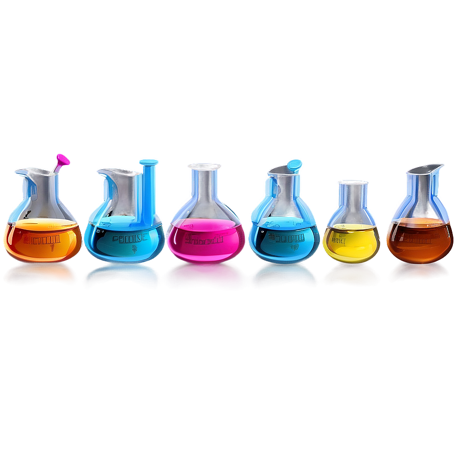 Beaker With Colorful Liquid Png 56