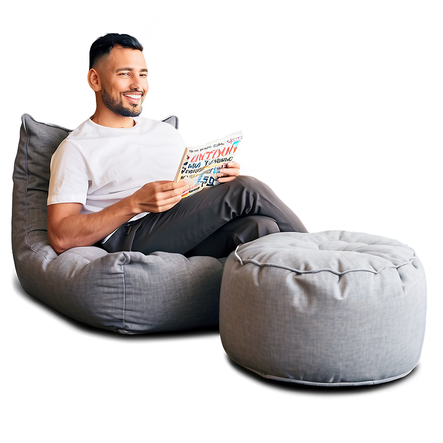 Beanbag Footstool Combo Png 06202024