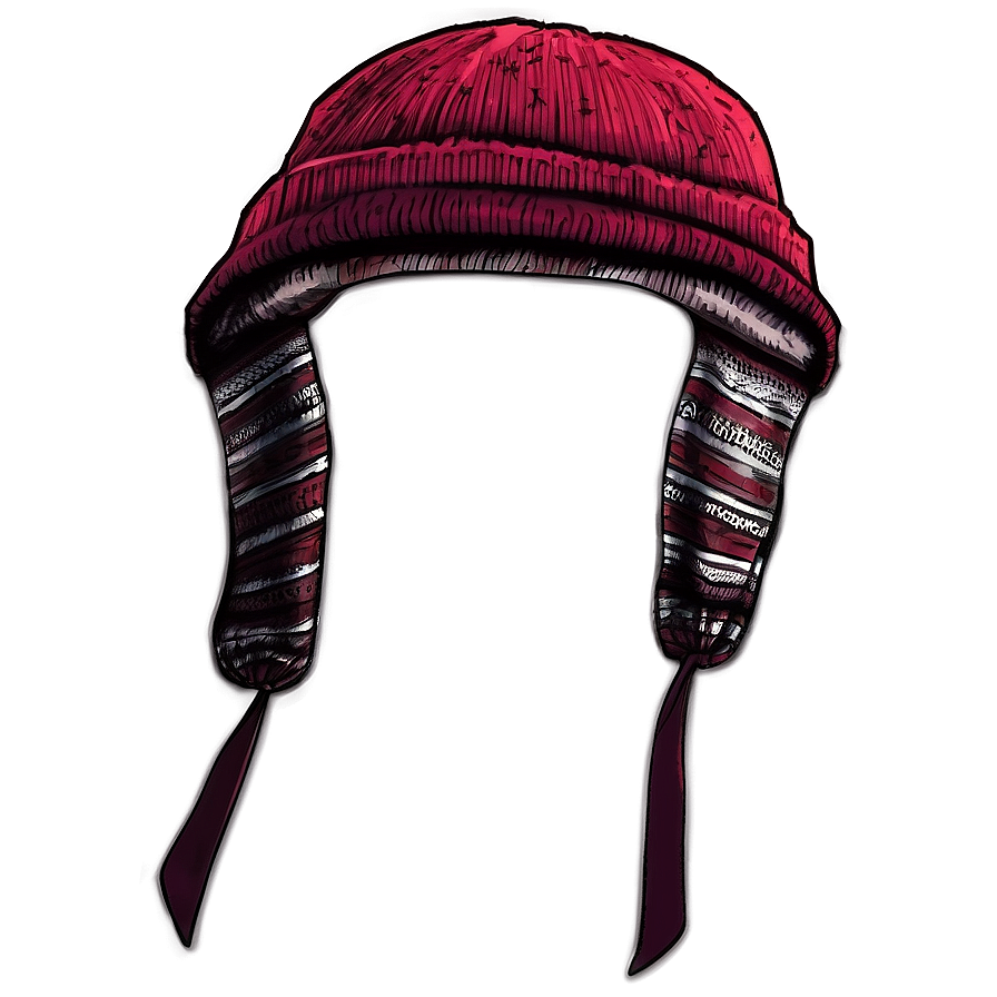 Beanie With Ties Png Gox40