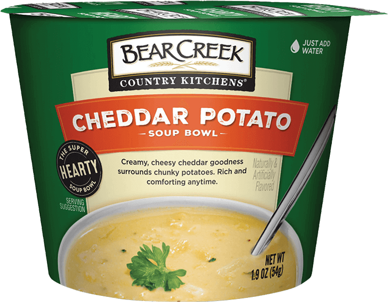 Image Of Cheddar Potato Soup Bowl - Bear Creek Soup, HD Png Download PNG with transparent background