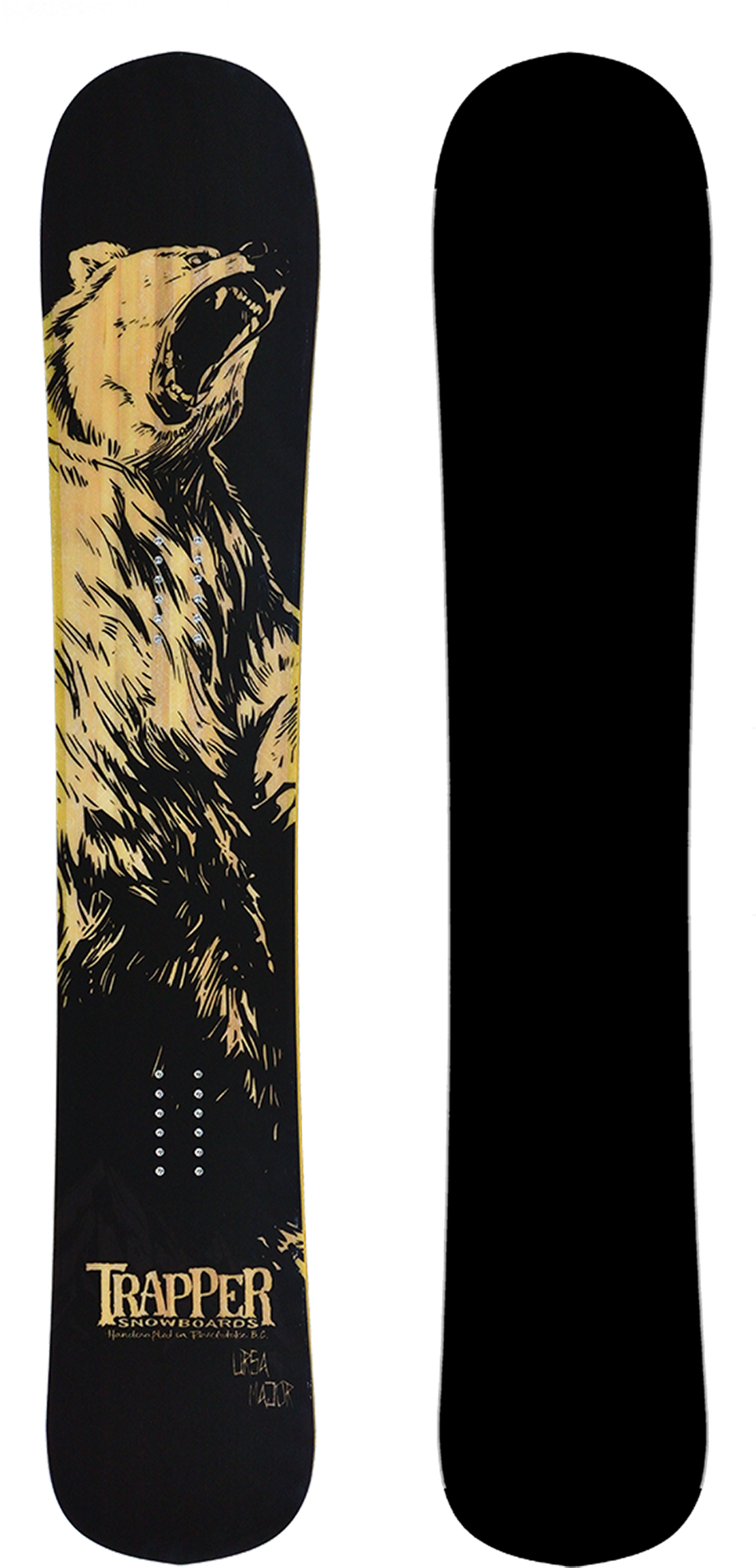 Bear Design Snowboardby Trapper