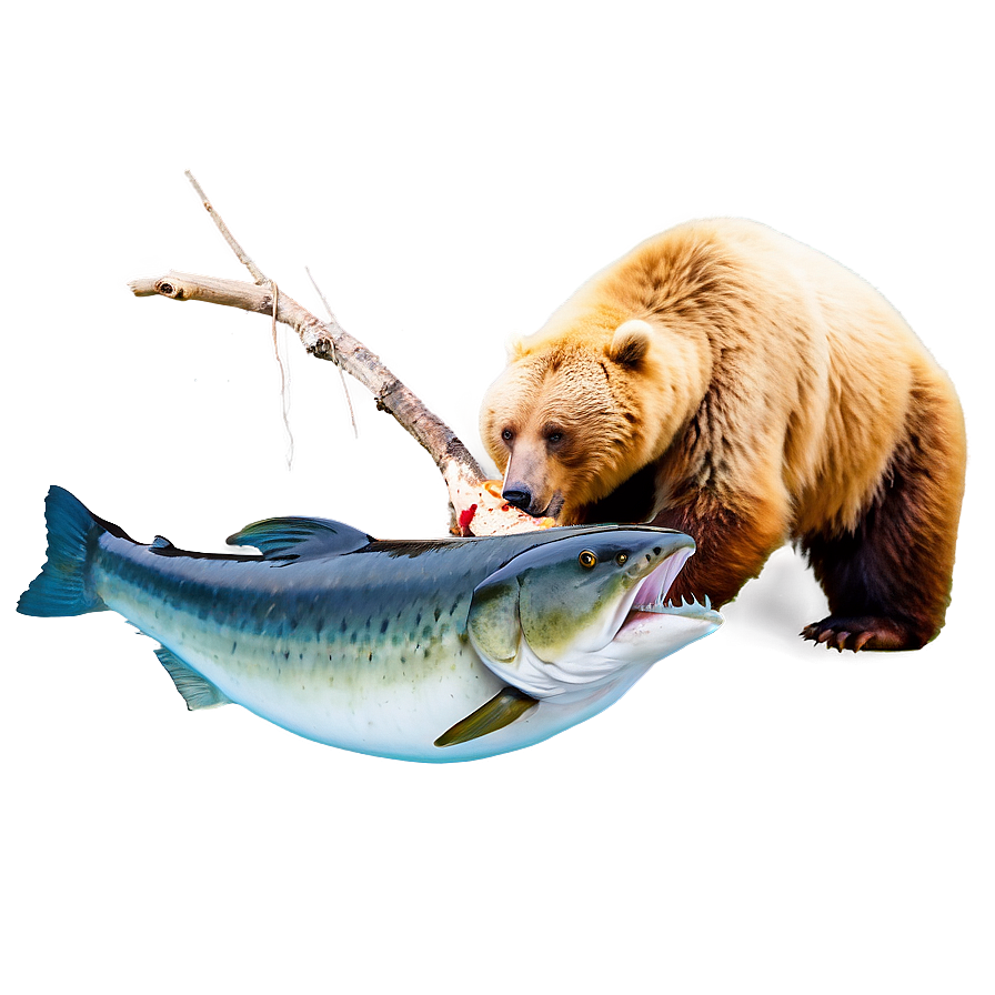 Bear Eating Fish Png 77