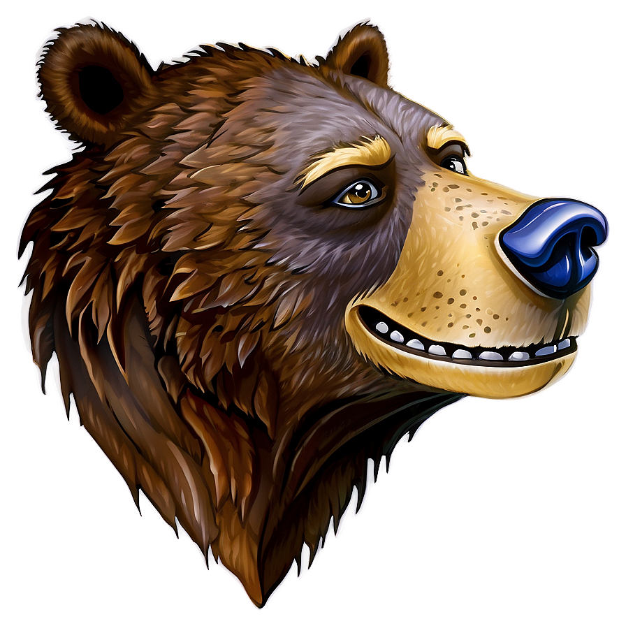 Bear Face Caricature Png 31