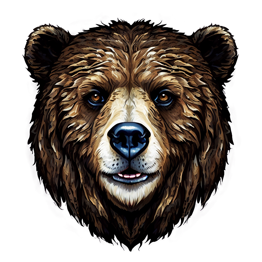 Bear Face Decoration Png Lxb