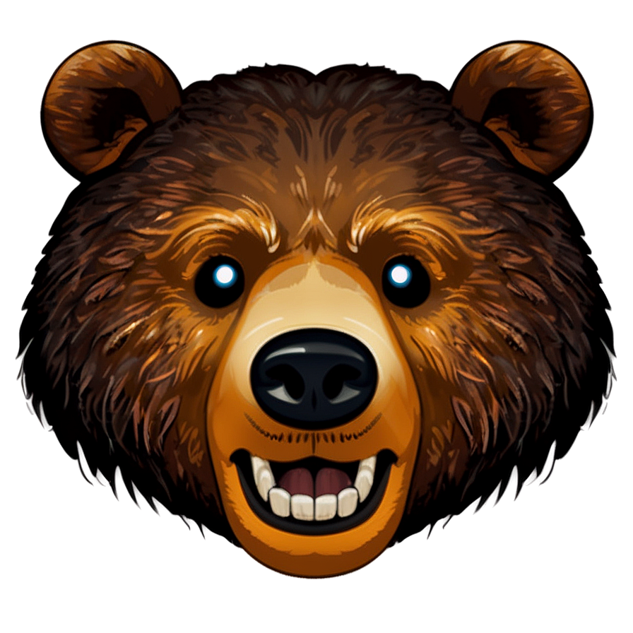 Bear Face Emoji Png Aju