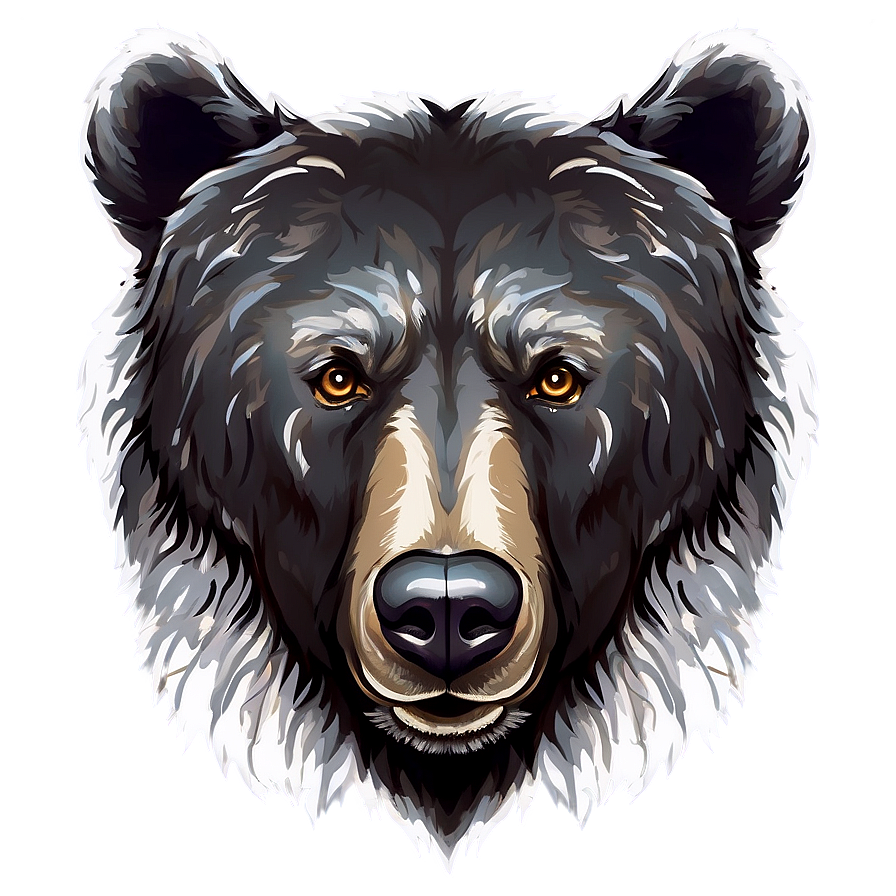 Bear Face For Logo Design Png 06292024