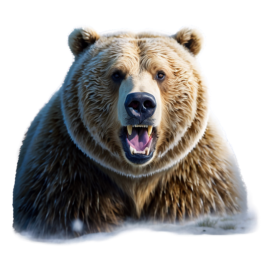 Bear Face In Snow Png Xdw