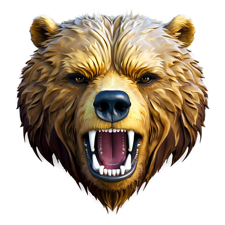 Bear Face Symbol Png 06292024