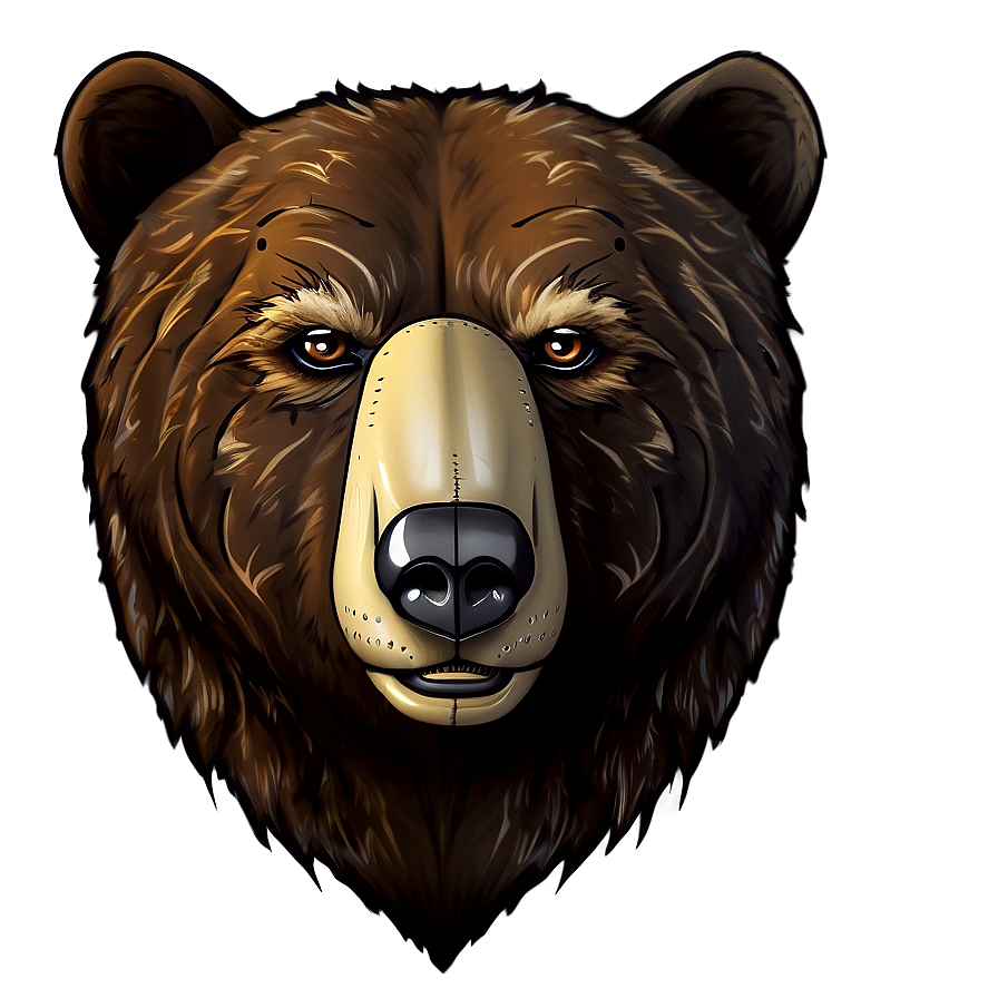 Bear Face Tattoo Design Png Jhg24