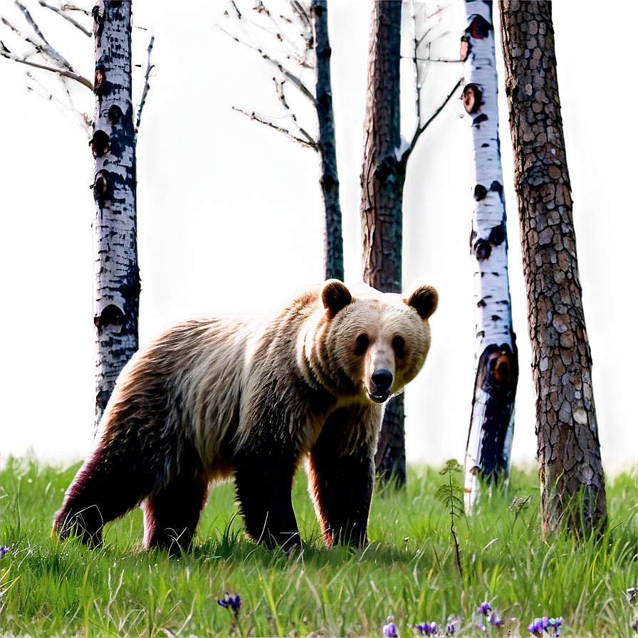 Bear In The Woods Png Qoo