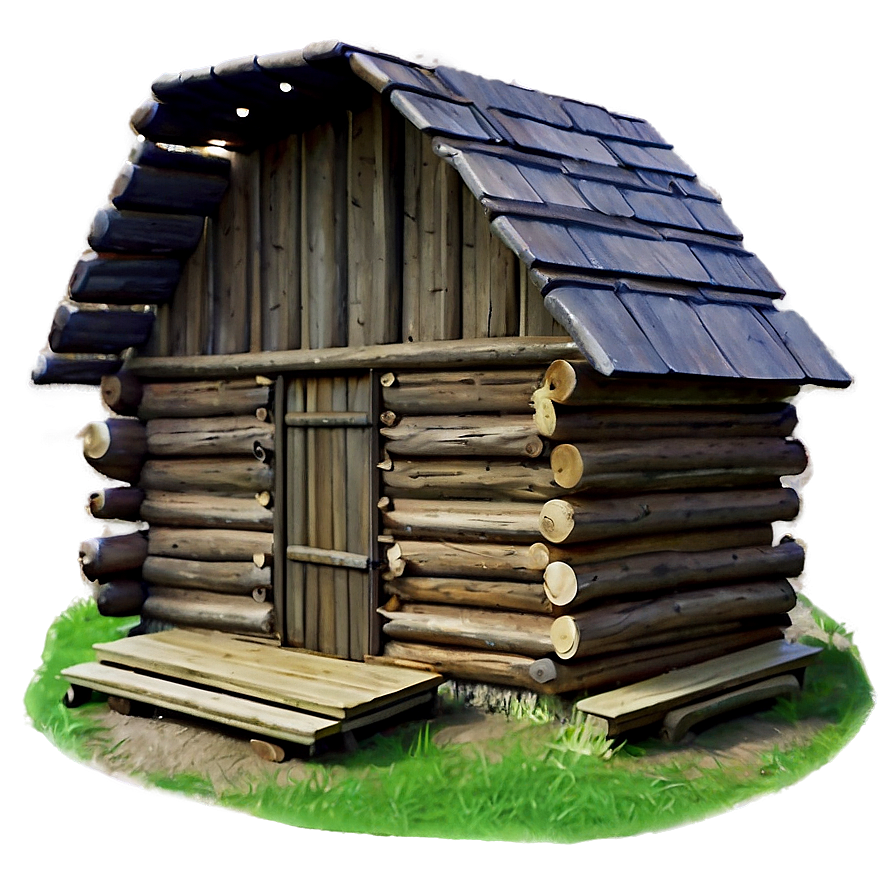 Bear's Log Cabin Png 06272024