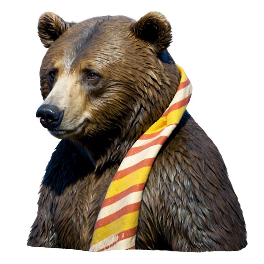 Bear With Scarf Png Wna