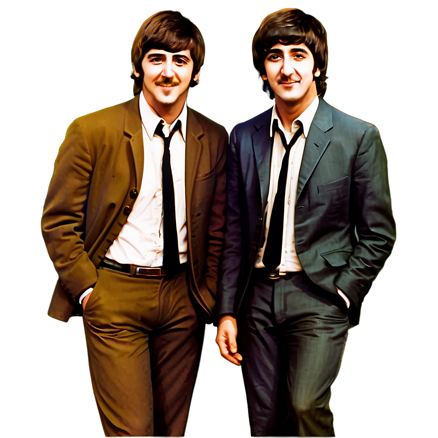Beatles Cartoon Characters PNG 06232024 PNG with transparent background