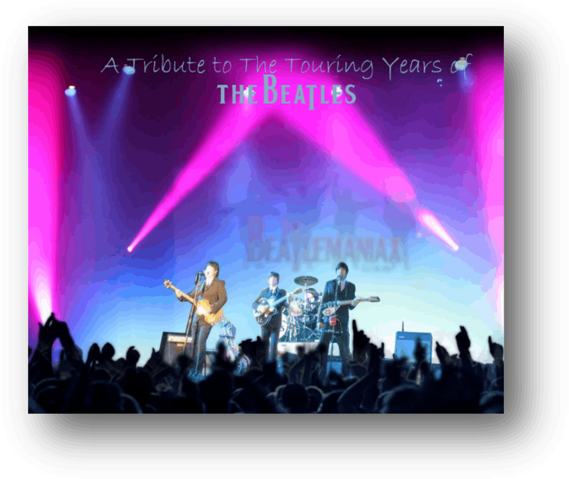Beatles_ Tribute_ Concert_ Live_ Performance PNG with transparent background