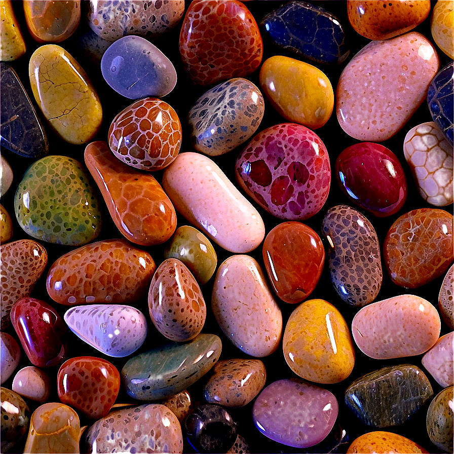 Beautiful River Pebbles Png 06292024