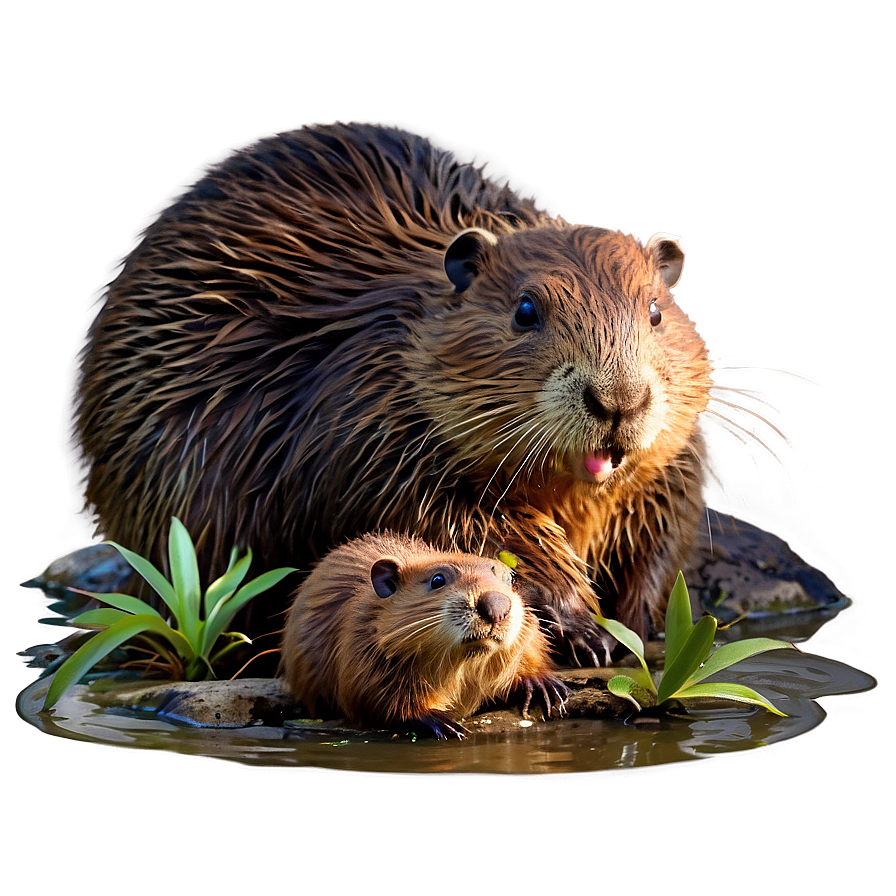 Beaver Family Clipart Png 05242024