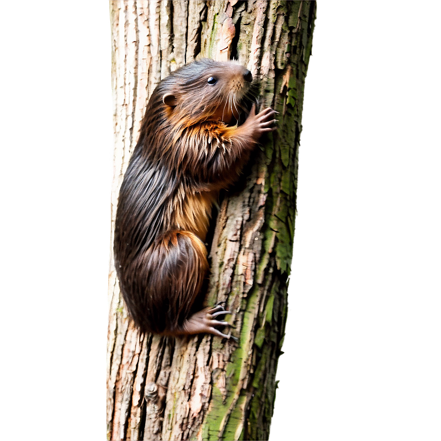 Beaver Feeding On Bark Png 05242024