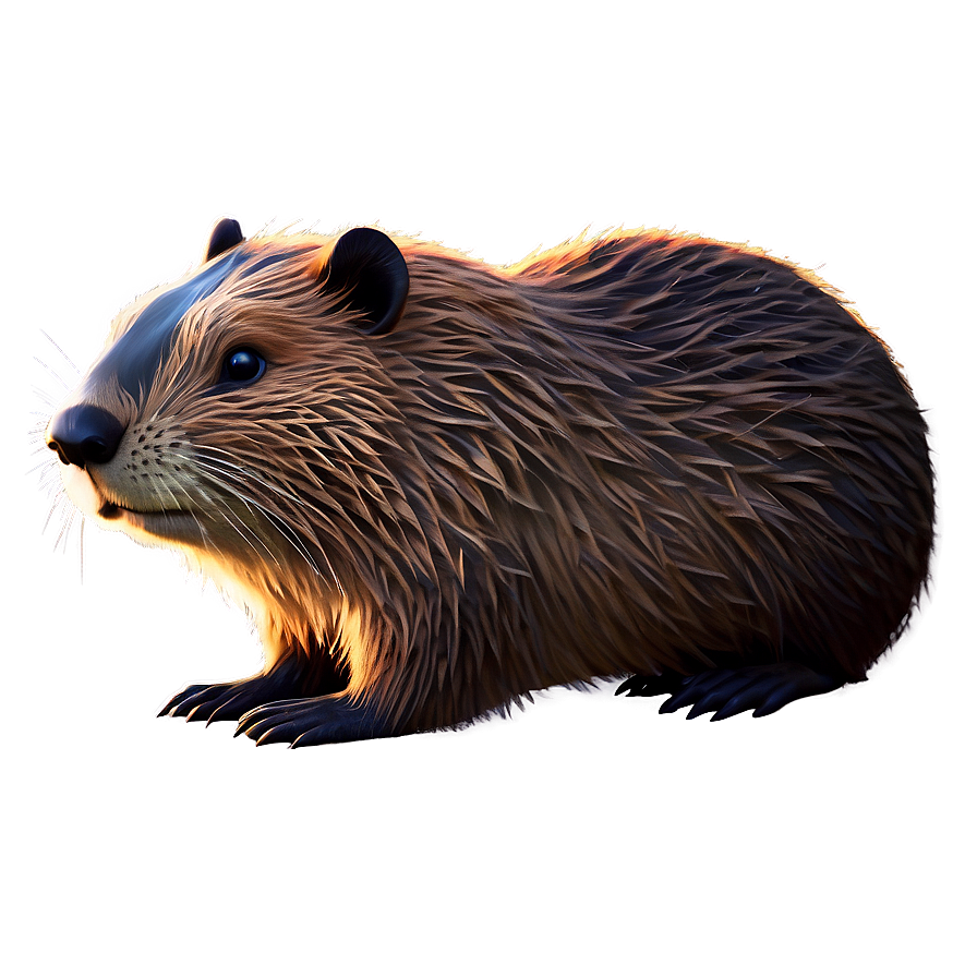 Beaver In Cartoon Style Png 91