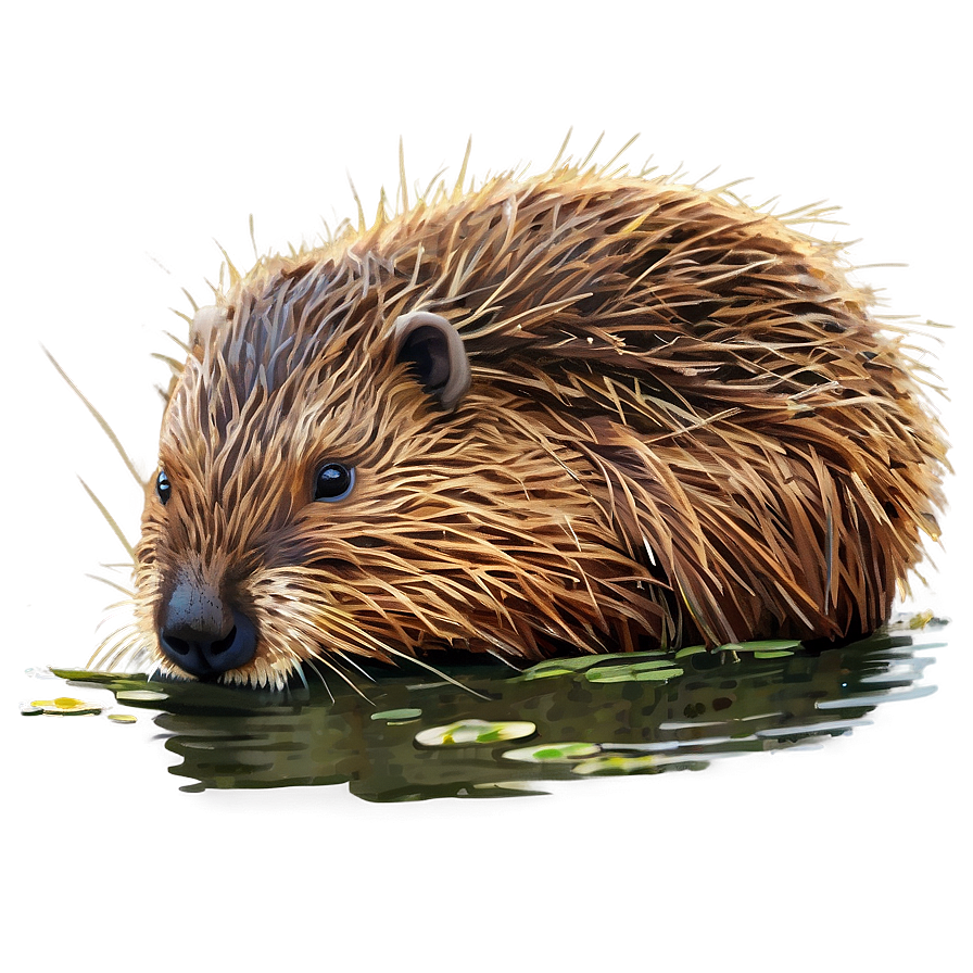 Beaver Lodge Illustration Png 05242024