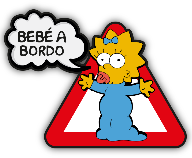 Bebe A Bordo_ Simpsons Character Sign