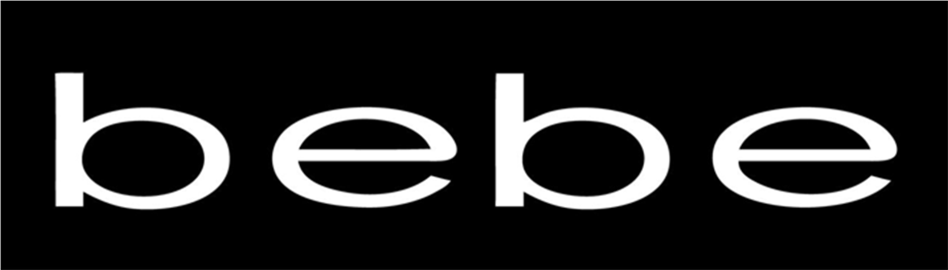 Bebe Brand Logo Black Background