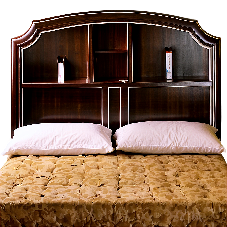 Bed With Bookcase Headboard Png 05042024