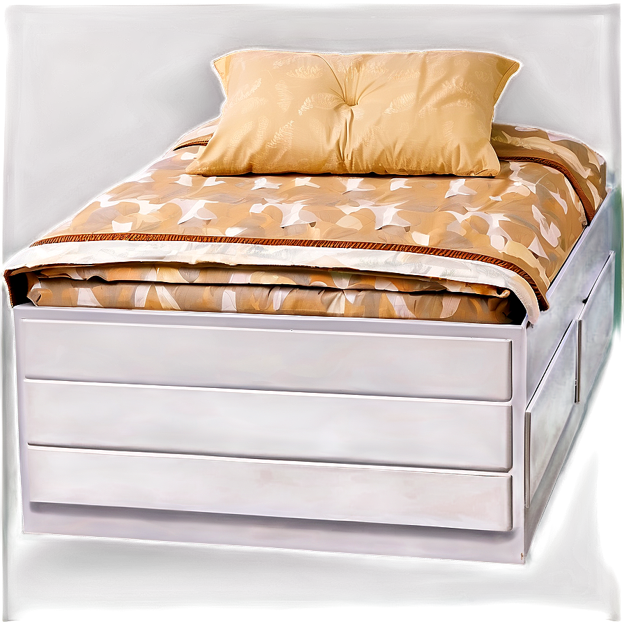 Bed With Drawers Underneath Png 05042024