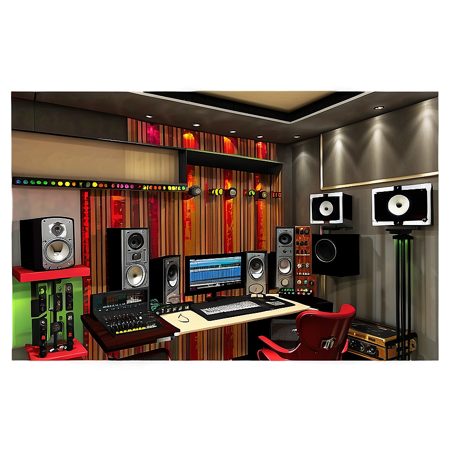Bedroom Recording Studio Ideas PNG pfl26 PNG with transparent background