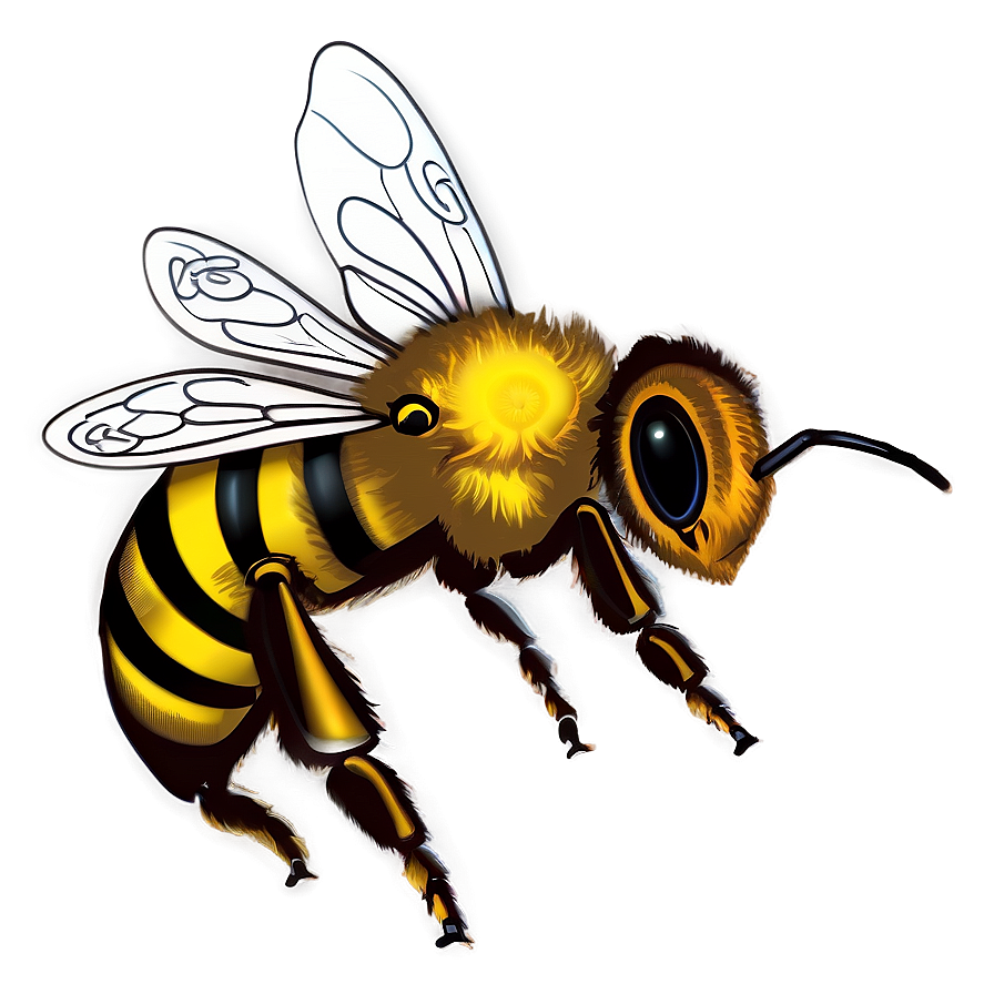 Bee Illustration Png 05232024