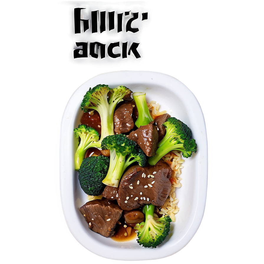 Beef and Broccoli Stir-Fry PNG 06262024 PNG with transparent background