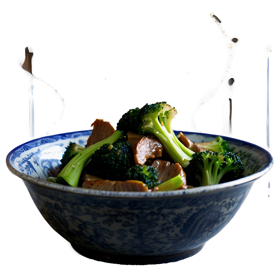 Beef and Broccoli Stir-Fry PNG vkv38 PNG with transparent background