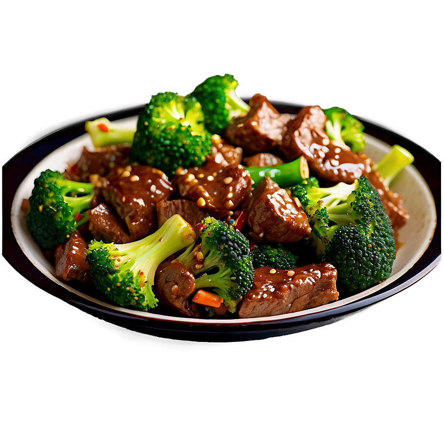 Beef and Broccoli Stir-Fry PNG xrq PNG with transparent background