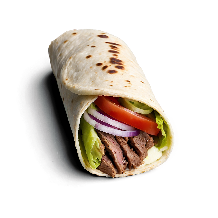 Beef Gyro Wrap PNG 06262024 PNG with transparent background