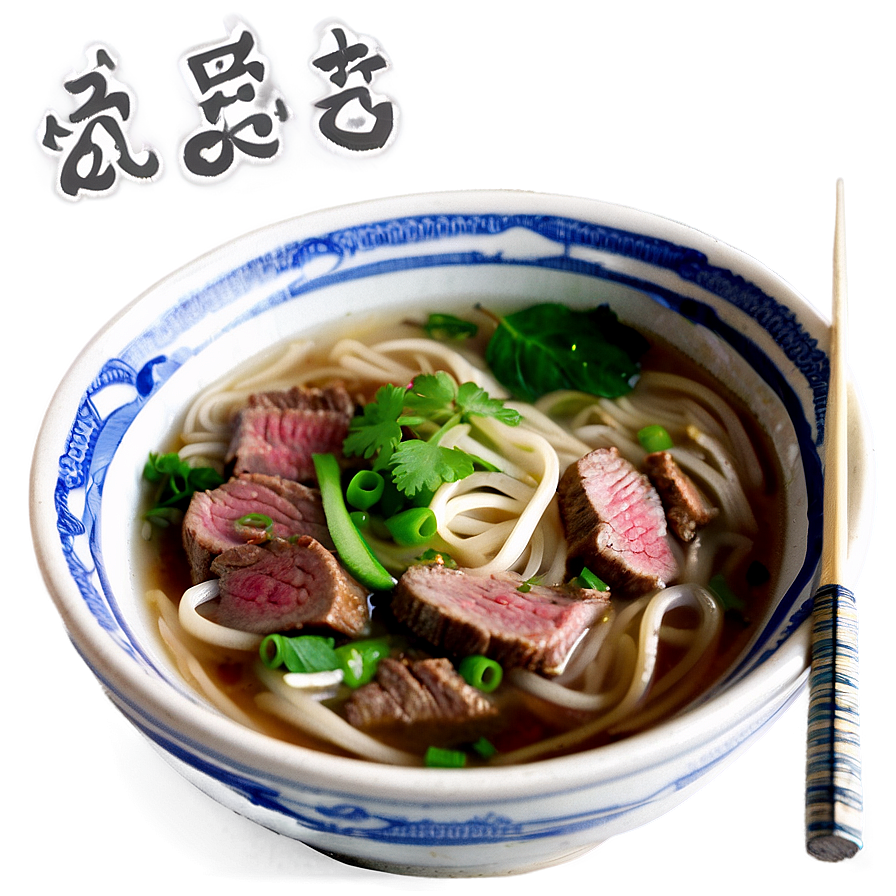 Beef Pho Noodle Soup Png 06202024