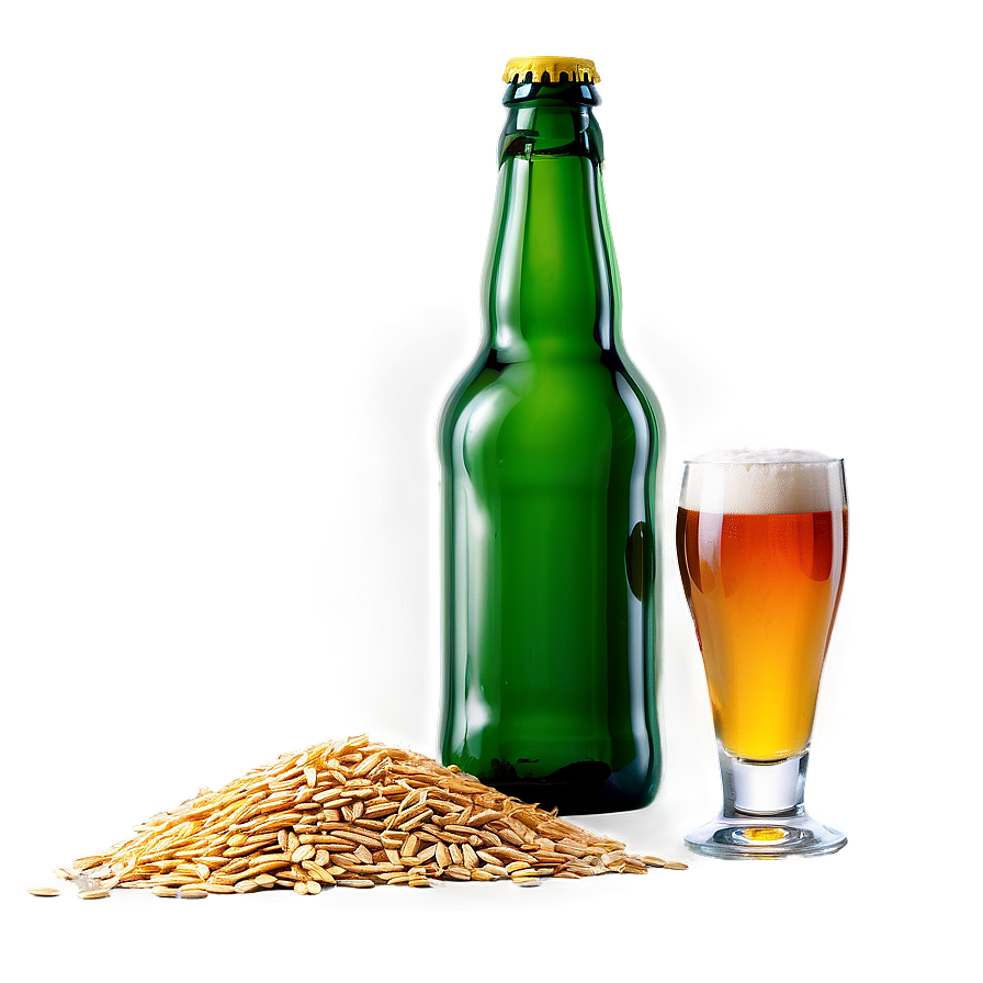 Beer Bottle And Wheat Png Ipp