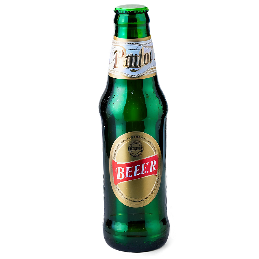 Beer Bottle On White Background Png Fhj2