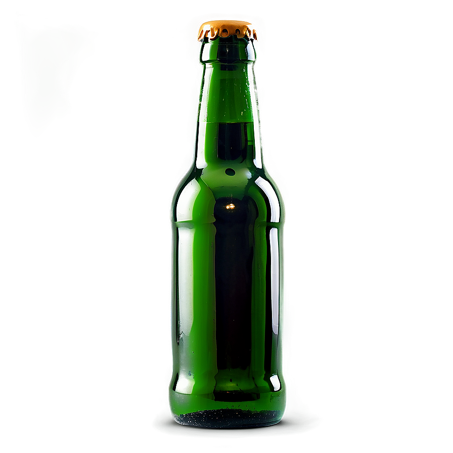 Beer Bottle With Reflection Png 99