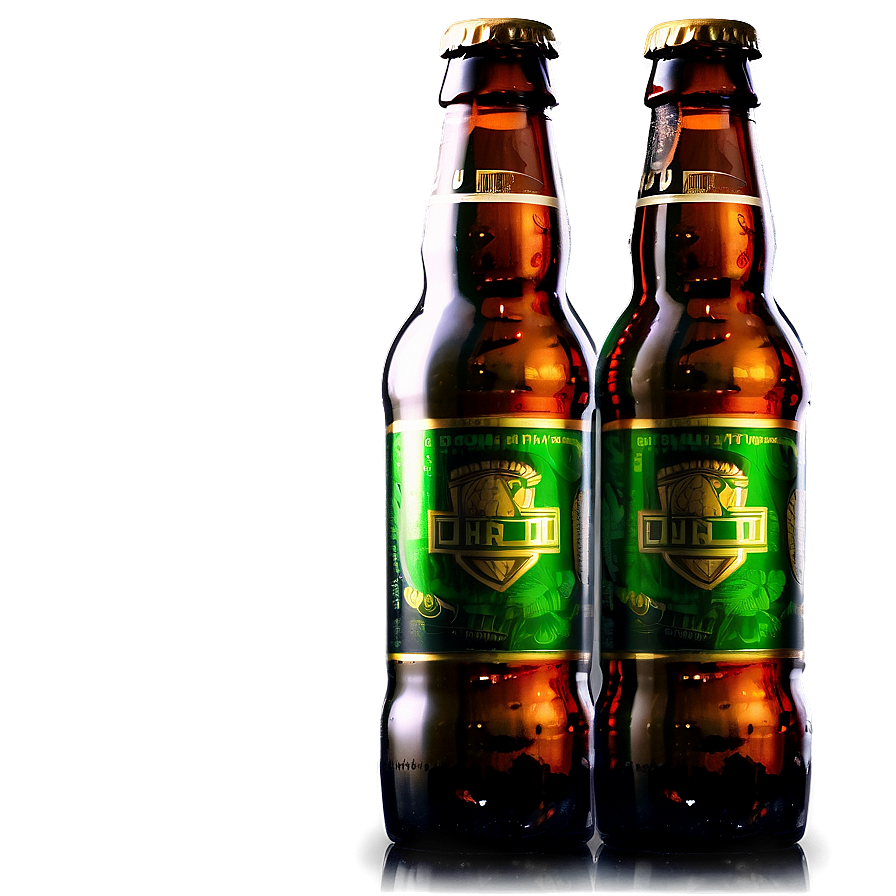 Beer Bottle With Reflection Png Tgk97