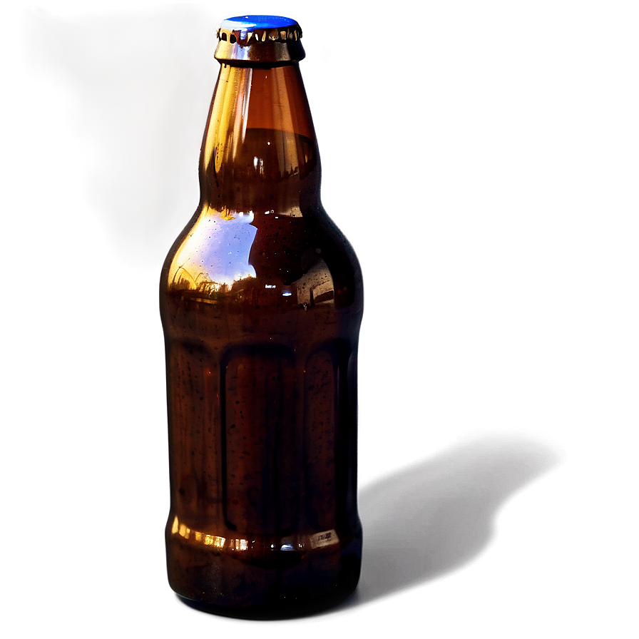 Beer Bottle With Shadow Png 15