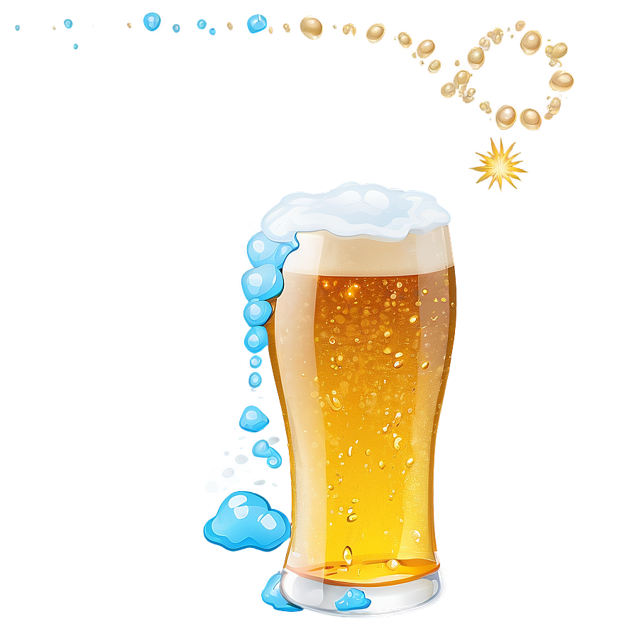 Beer Glass With Suds Png 06262024