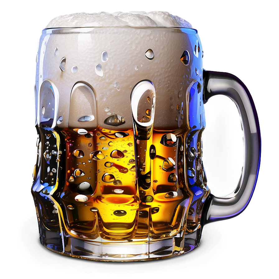 Beer Mug With Droplets Png 4