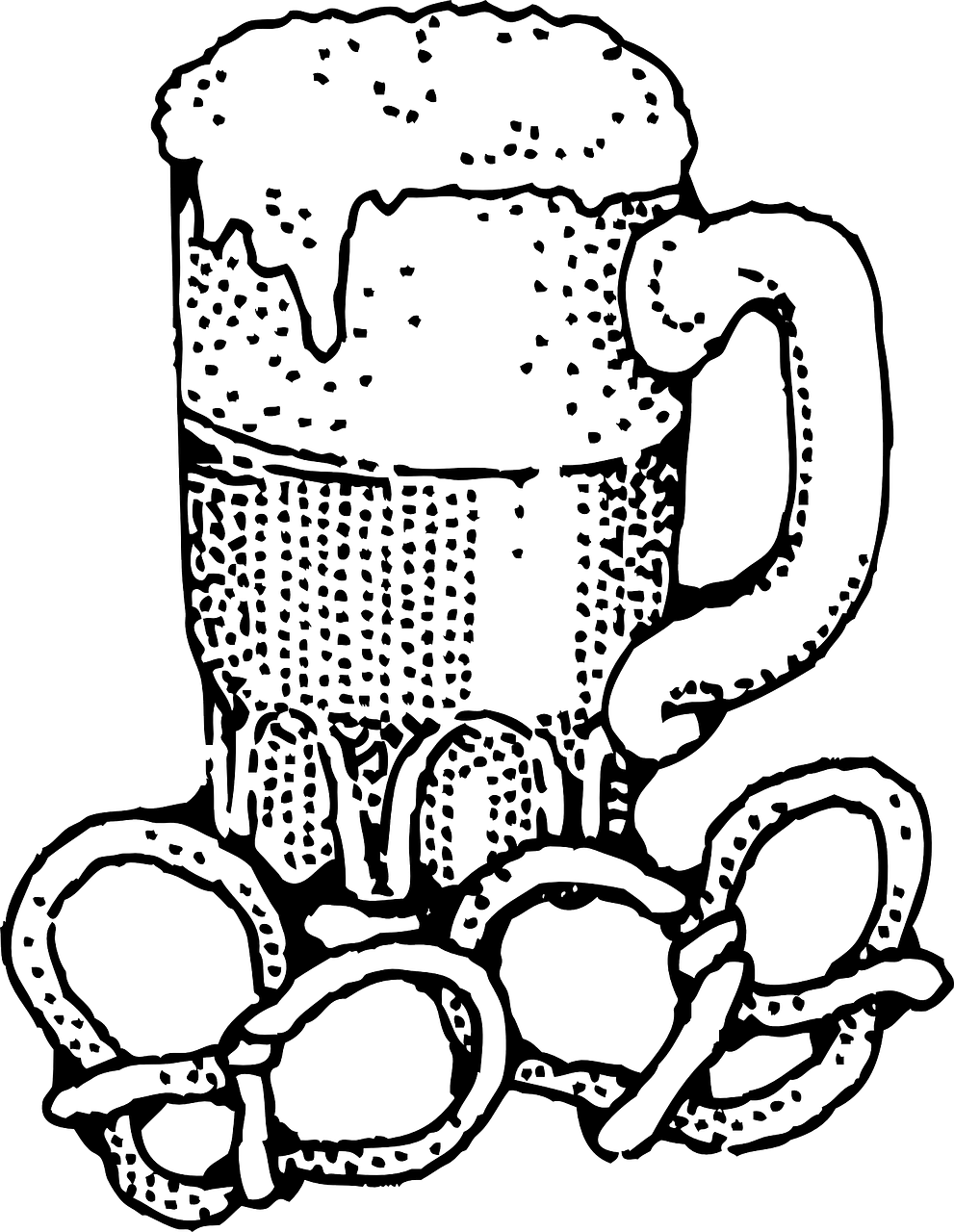 Beer And Pretzel Clip Art, HD Png Download PNG with transparent background