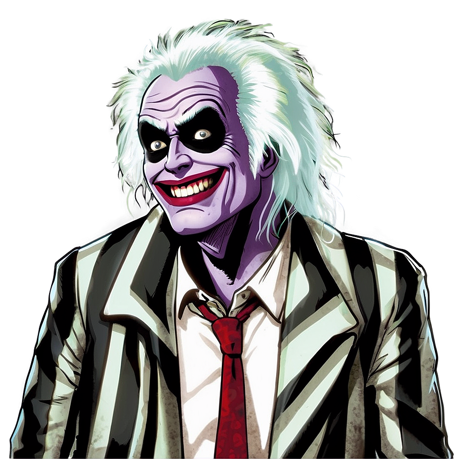 Beetlejuice Comic Style Png Keq33