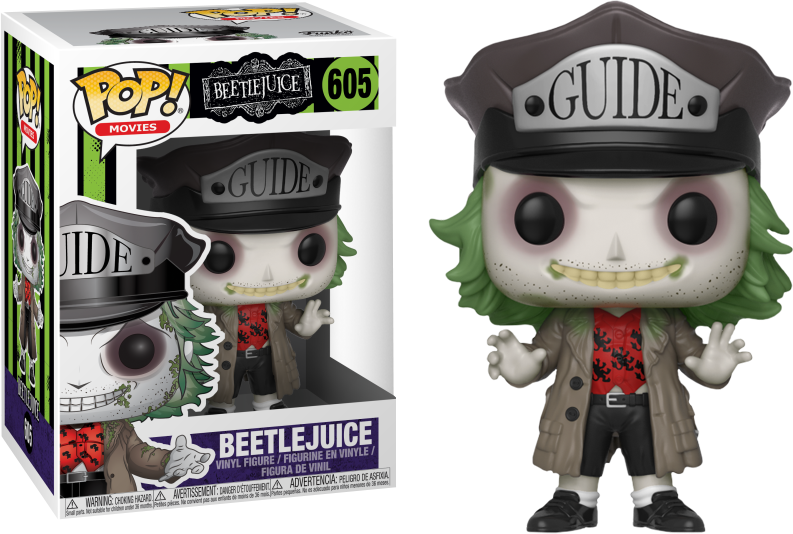 Beetlejuice Beetlejuice Guide Hat Funko Pop Vinyl Figure - Funko Pop Beetlejuice Guide PNG with transparent background