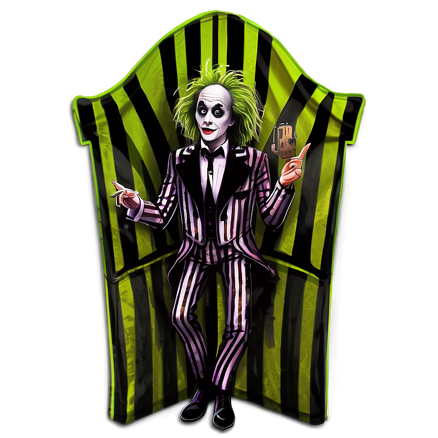 Beetlejuice Illustration PNG 05232024 PNG with transparent background