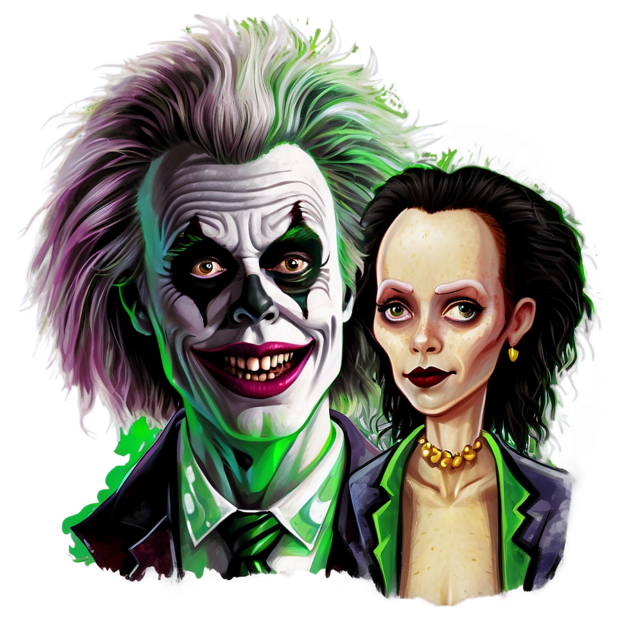 Beetlejuice Illustration PNG 05232024 PNG with transparent background